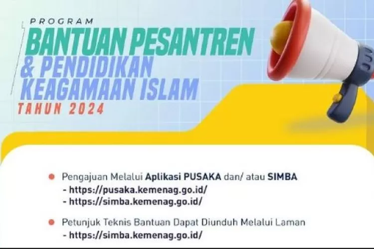 Kabar Gembira, Program Bantuan Pesantren dan Pendidikan Keagamaan Islam 2024 Dibuka, Segera Daftar di Sini